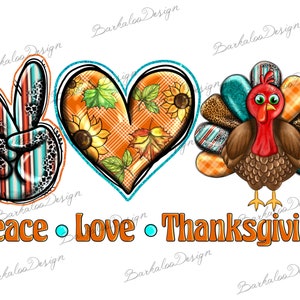 Peace Love Turkey PNG Sublimation Design, Peace Love Thanksgiving Turkey PNG,Thanksgiving PNG,Western Turkey Png,Turkey Png,Digital Download