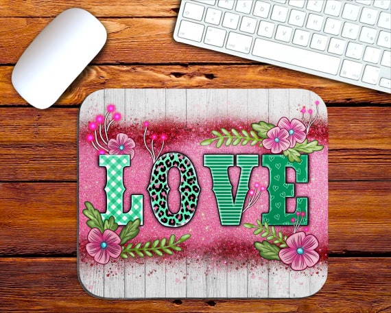 Floral Christmas Mouse Pad Sublimation PNG