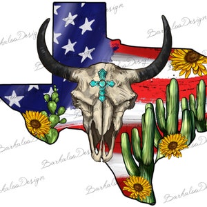 Bull Skull Usa Flag Texas Map PNG Sublimation Design, Western Texas Map PNG, Texas Flag PNG, Bull Skull Texas Map Png, Digital Download