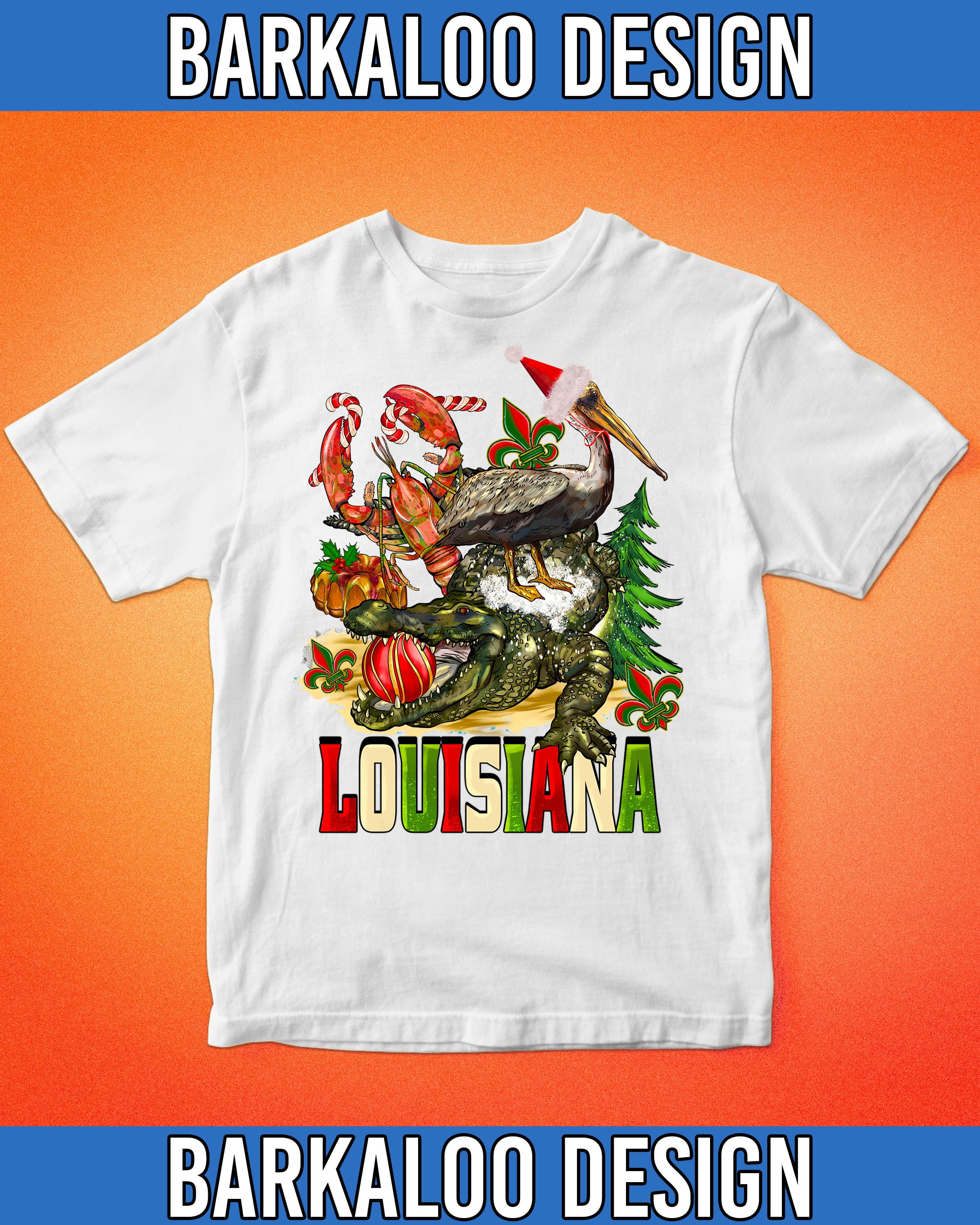Christmas Louisiana Png Sublimation Design Merry Christmas Etsy