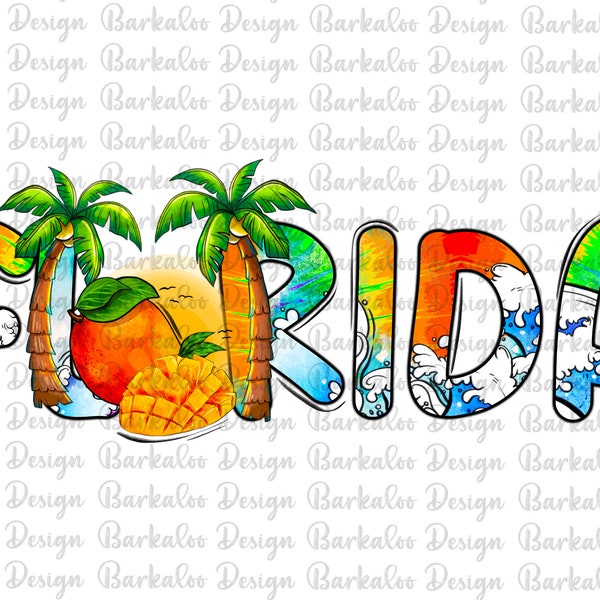 Florida Mango Png Sublimation Design, Florida Summer Png, Florida Tropical Fruits Png, Summer Png, Mango Png, Florida Beach Png Downloads