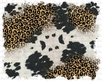 Cowhide Leopard Background PNG Sublimation Design, Western Background Png, Cowhide Background Frame, Cowhide Print, Leopard Digital Download