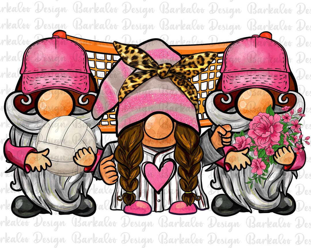 Volleyball Gnome Png Sublimation Design Download, Sport Gnome Png, Volleyball Ball Png, Sport