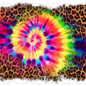 Leopard Tie Dye Background PNG Sublimation Design, Western Background Png,Leopard Background,Leopard Png,Tie Dye Background,Digital Download