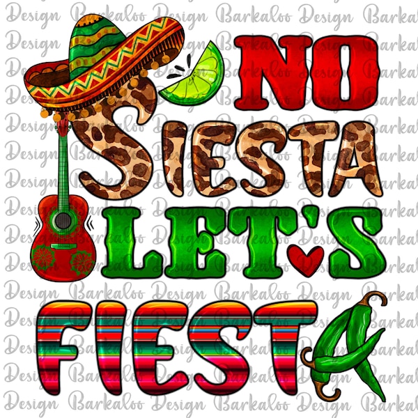 Western No Siesta Let's Fiesta Png Sublimation Design, Aztec Sombrero Png, Serape Fiesta Png, Cinco De Mayo Png,Mexico Png, Digital Download