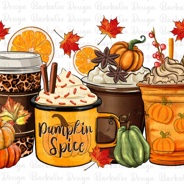 Fall coffee cups png sublimation design download, Fall vibes png, Fall png, coffee love png, sublimate designs download