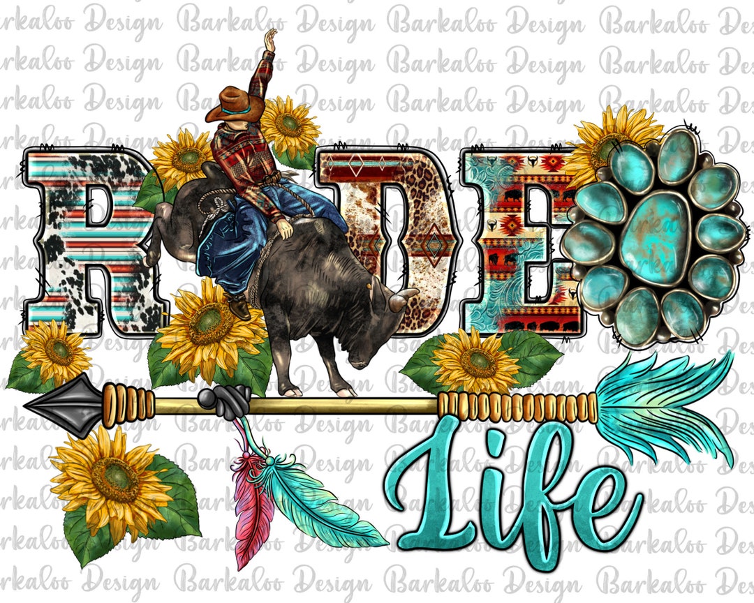 Western Rodeo Life Png Sublimation Design, Rodeo Bullfighter Png, Rodeo ...