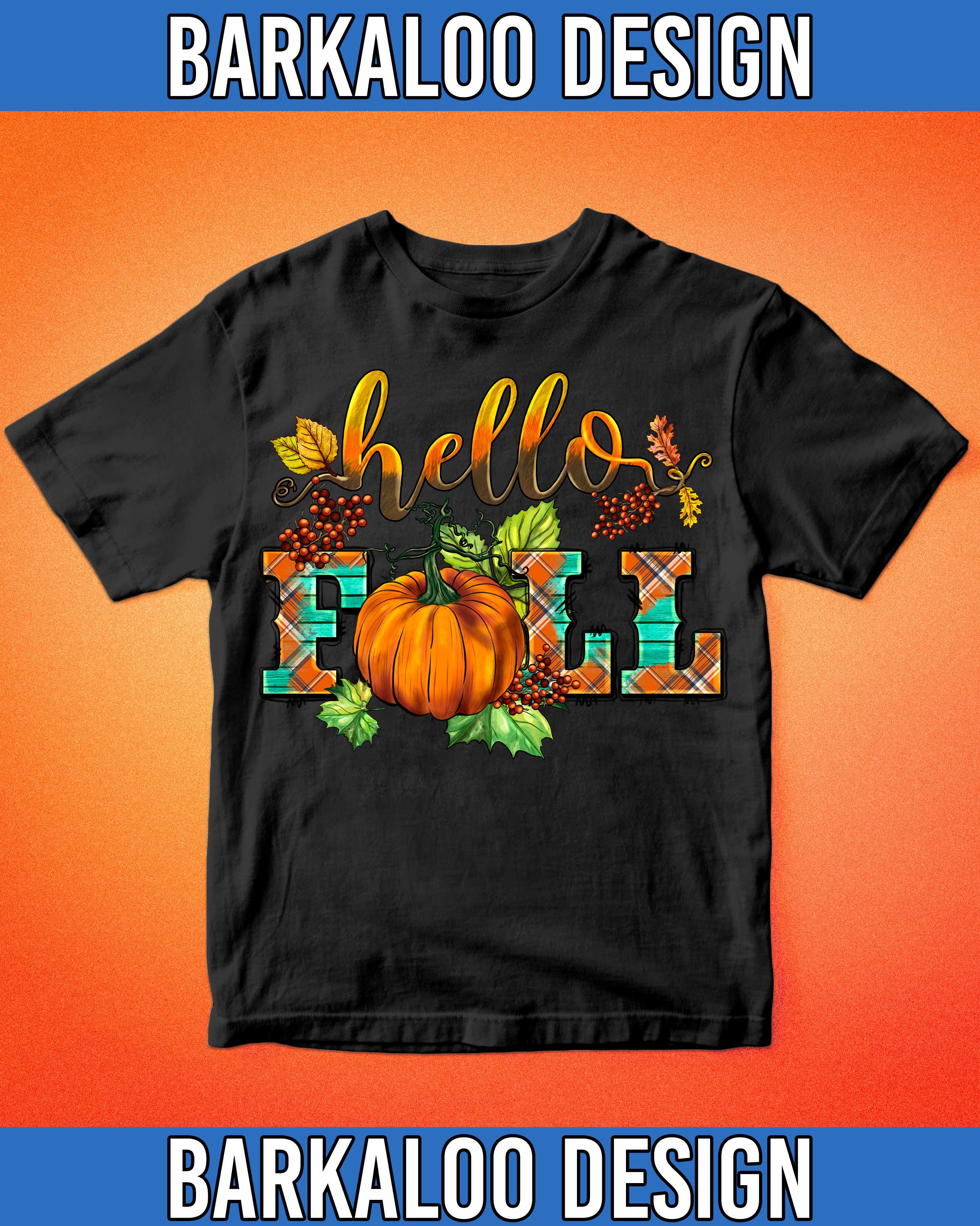 Hello Fall Pumpkin Png Sublimation Design, Hello Fall Png, Pumpkin Png ...