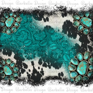 Cowhide Gemstone Background PNG Sublimation Design, Western Background Png, Cowhide Background Frame, Western Print, PNG Digital Download