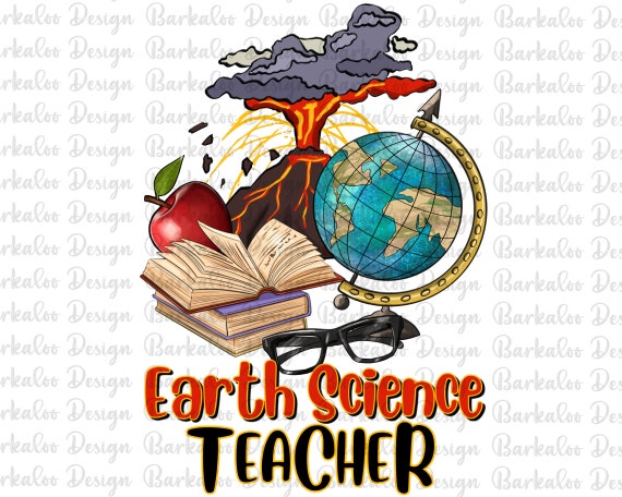 Earth Science Teacher Png Sublimation Design, Teacher's Day Png, Teacher Png, Teacher's Apple Png, Teacher Book Png, Globe Png Downloads