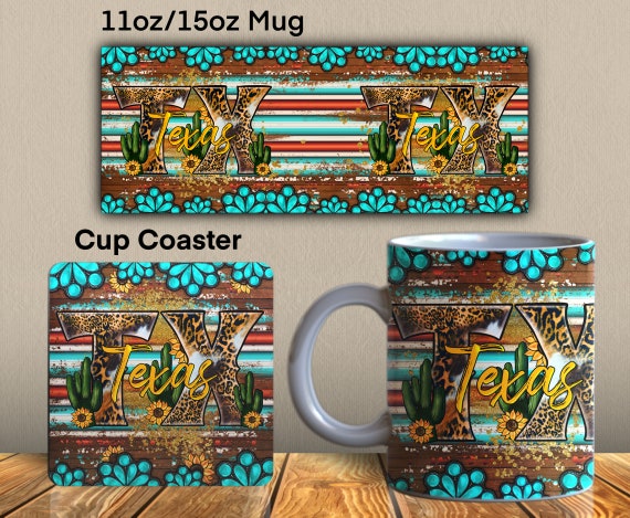 Serape/Leopard Texas Phone Stand Serape/Leopard Texas Phone Stand