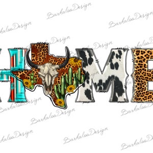 Western Texas Home PNG Sublimation Design, Western Texas Map Home PNG, Leopard Texas Home,Cowhide Texas Home,Serape TX Home,Descarga digital