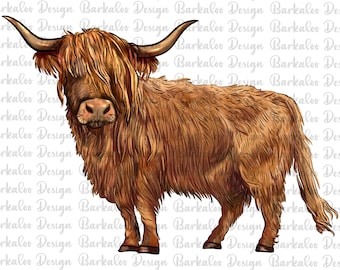 Western Cow PNG Sublimation Design, Hand Drawing Cow Png, Cow Png, Western Cow Png, Barnyard Animals Png, Digital Download