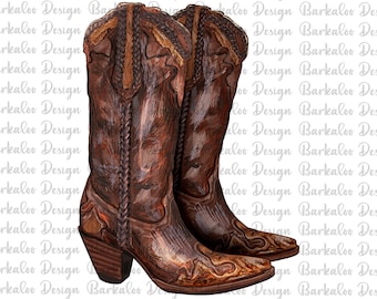 Cowboy Boots PNG Sublimation Design, Cowboy Boots Png, Western Design, Wild West Png Design, Western Boots Png, Cowgirl Boots, Digital Download