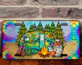 Hippie Soul License Plate Png Sublimation Design Png,Tie Dye Hippie License Plate Png,Hippie Gnome License Plate Png Camping Png Downloads