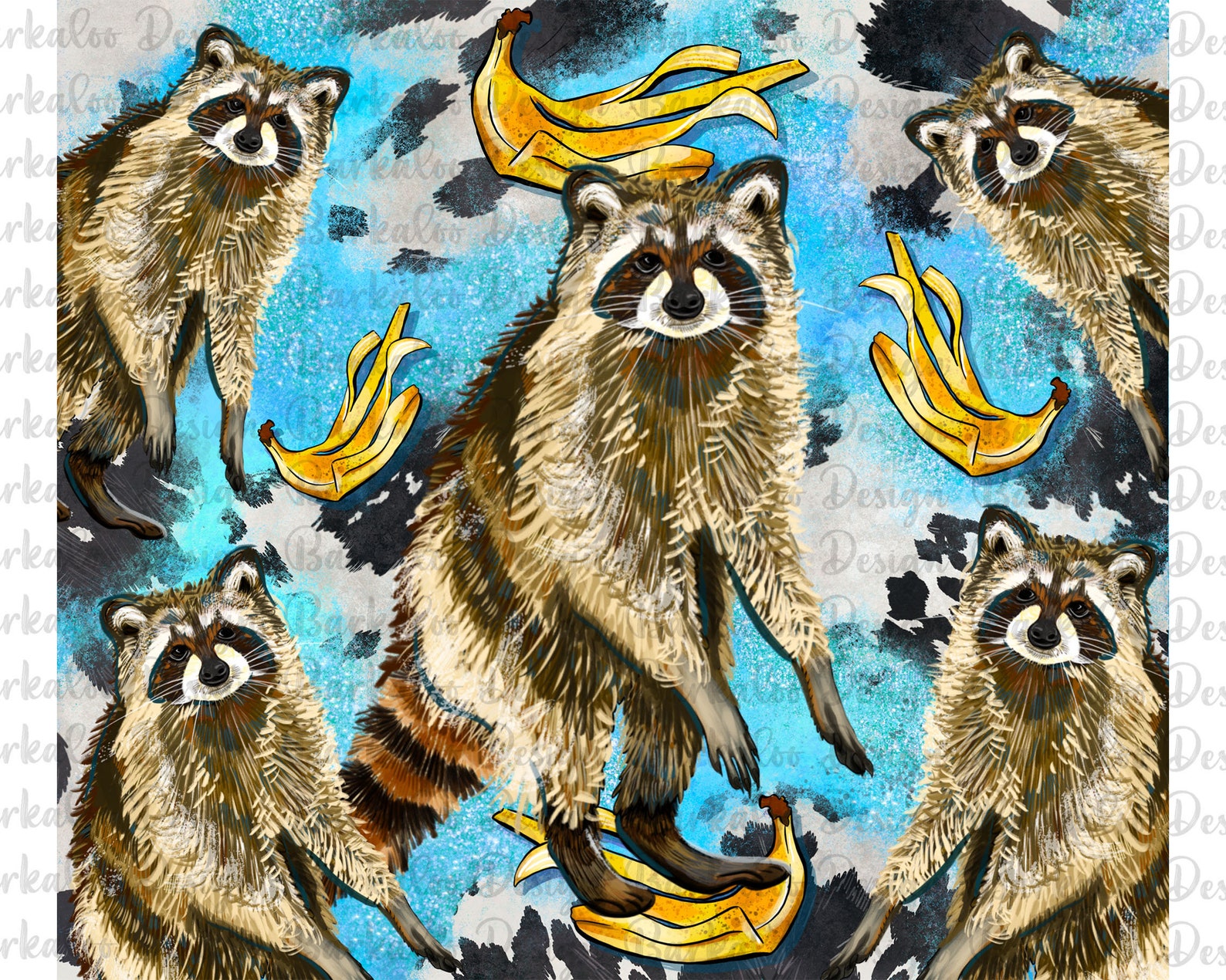 Western Raccoon Tumbler Png Sublimation Design, 20oz Skinny Tumbler Png ...