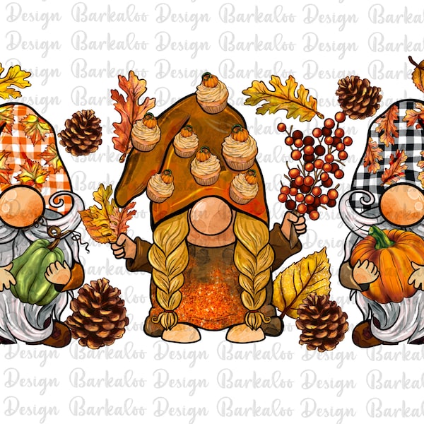 Fall Gnomies Png Sublimation Design, Fall Png, Hello Fall Png, Pumpkin Png, Western Fall Png, Autumn Gnomes, Fall Vibes Png,Digital Download
