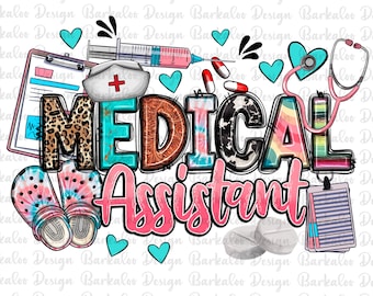 Medizinische Assistentin png Sublimation Design herunterladen, MA Krankenschwester png, Krankenschwester png, Krankenpflege png, westliche png Design, sublimieren Designs herunterladen