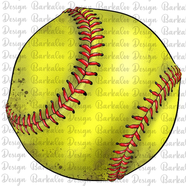 Balle de softball Png Sublimation Design, Balle de softball dessiné à la main Png, Jeu de softball Png, Softball Sport Png, Softball Png, Téléchargement numérique