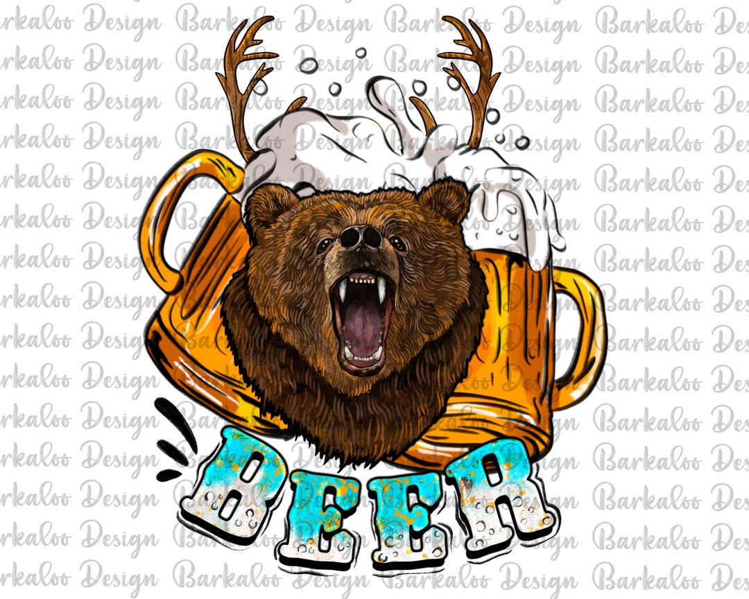 絵画。原画【ビールと熊】 絵画。原画【ビールと熊】 熊のアートポスター:bear_0653 通販