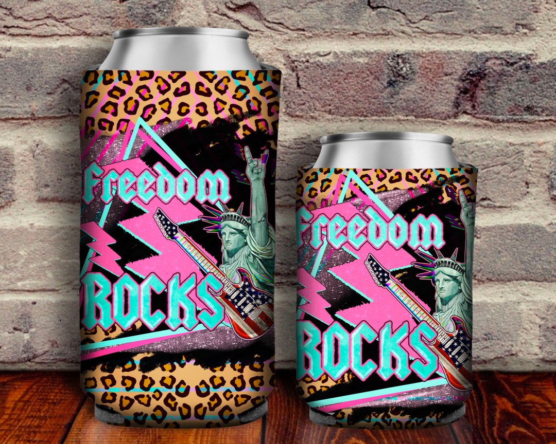 Freedom Rocks Statue of Liberty Can Cooler Png Sublimation - Etsy