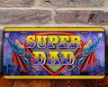 Super Dad License Plate Sublimation Design, Father's Day Png, Hero Dad License Plate Png, Daddy Licence Plate Png, Digital Downloads