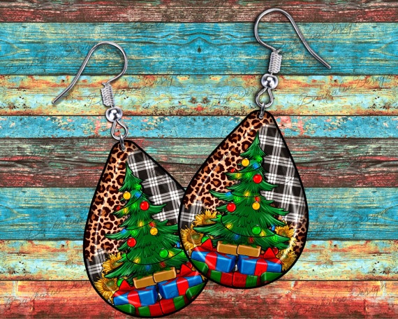 Sunflower Plaid Earrings Sunflower Plaid Earrings
