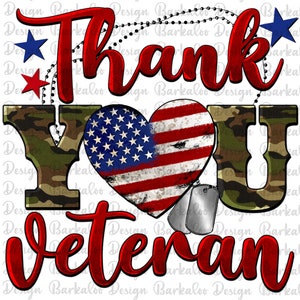 Thank You Veteran Png Sublimation Design, Veteran Png,Independence Day Png,4th Of July Png,Usa Flag Heart Png,Thank You Veteran Png Download