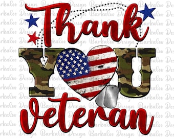Grazie Veteran png sublimazione design, veterano png, Independence Day png, 4 luglio png, usa flag cuore png, grazie veterano png download