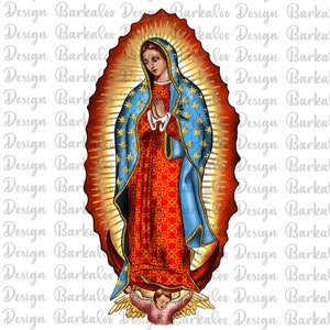Nossa Senhora De Guadalupe PNG Sublimation Design, Virgem Maria Png, Senhora De Guadalupe Png, Mãe Ocidental Guadalupe Png, Digital Download