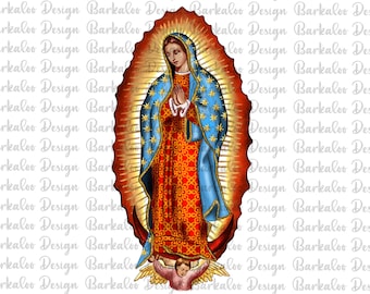 Our Lady Of Guadalupe PNG Sublimation Design, Virgin Mary Png, Lady Of Guadalupe Png, Western Mother Guadalupe Png, Digital Download