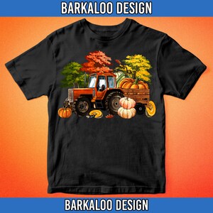 Tractor with Pumpkin T Shirt main image 1