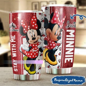 Halloween Minnie Mouse Tumbler, Custom Disney Cartoon Cups, Disney Minnie Gifts, Movie Characters 200z Tumblers, Drinkware Tumbler
