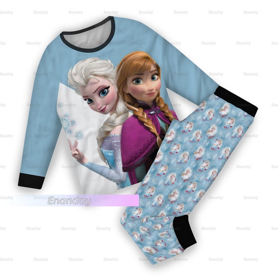 Frozen Pajamas Set Elsa and Anna Pajamas Elsa Princess Pajamas Disney Frozen Pajamas Elsa Pajamas Pants Matching Pajamas Set Etsy