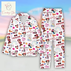 Womens minnie mouse pajama set hotsell