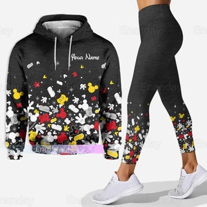 Custom Mickey Hoodie, Mickey Mouse Legging, Cartoon Movie Hoodie, Leggings For Women, Mickey Yoga Leggings, Disney Mickey Hoodie