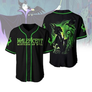 Maleficent Shirt, Maleficent Jersey Shirt, Maleficent Baseball Jersey Shirt, Herrin des Bösen Baseball Shirt, Disney Bösewicht Shirt