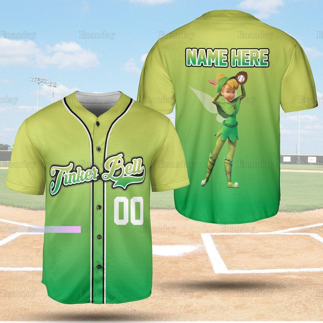 Tinkerbell Jersey Shirt, Personalized Tinker Bell Jersey, Disney