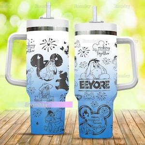 Halloween Eeyore 40oz Tumbler, Making Magical Memories Together Cups, Winnie The Pooh Tumbler, Stainless Steel Tumbler, Gifts For Her