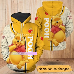 Pooh Hoodie, Custom Pooh Bear Hoodie, Disney Pooh Hoodie, Winnie The Pooh Hoodie, Pooh Lover Gift, Gift For Her, Mothers Day Gift