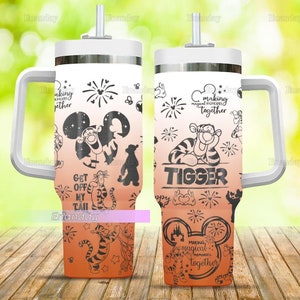 Halloween Tigger 40oz Tumbler, Making Magical Memories Together Tumbler, Winnie The Pooh Cups, Disney Tigger Tumbler, Tumbler With Straw