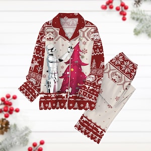 Weihnachten Stormtrooper Pyjama Set, Weihnachtsbaum Feiertags Pyjama, Star Wars Film Langarm Pyjama, Winter Muster Shirt