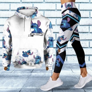 Stitch Custom Name Hoodie 3D Style Gift For Men And Women