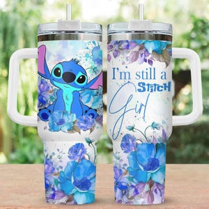 Stitch Tumbler 40oz, Disney Stitch Tumbler, Lilo & Stitch Stitch Tumbler, Stainless Steel Tumbler, Cartoon Tumbler,  Stitch Gifts for Girls