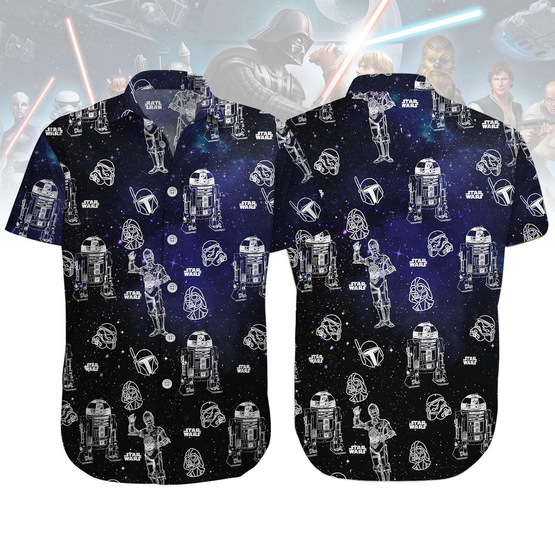 Star Wars Custom All Over Print Button Down Shirts Star Wars