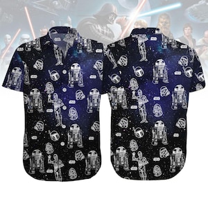Star Wars Hawaiian Shirt, Darth Vader Button Shirt, Star Wars Shirt, Summer Beach Shirt, Short Sleeve Shirt, Vacation Gift, Aloha Shirt