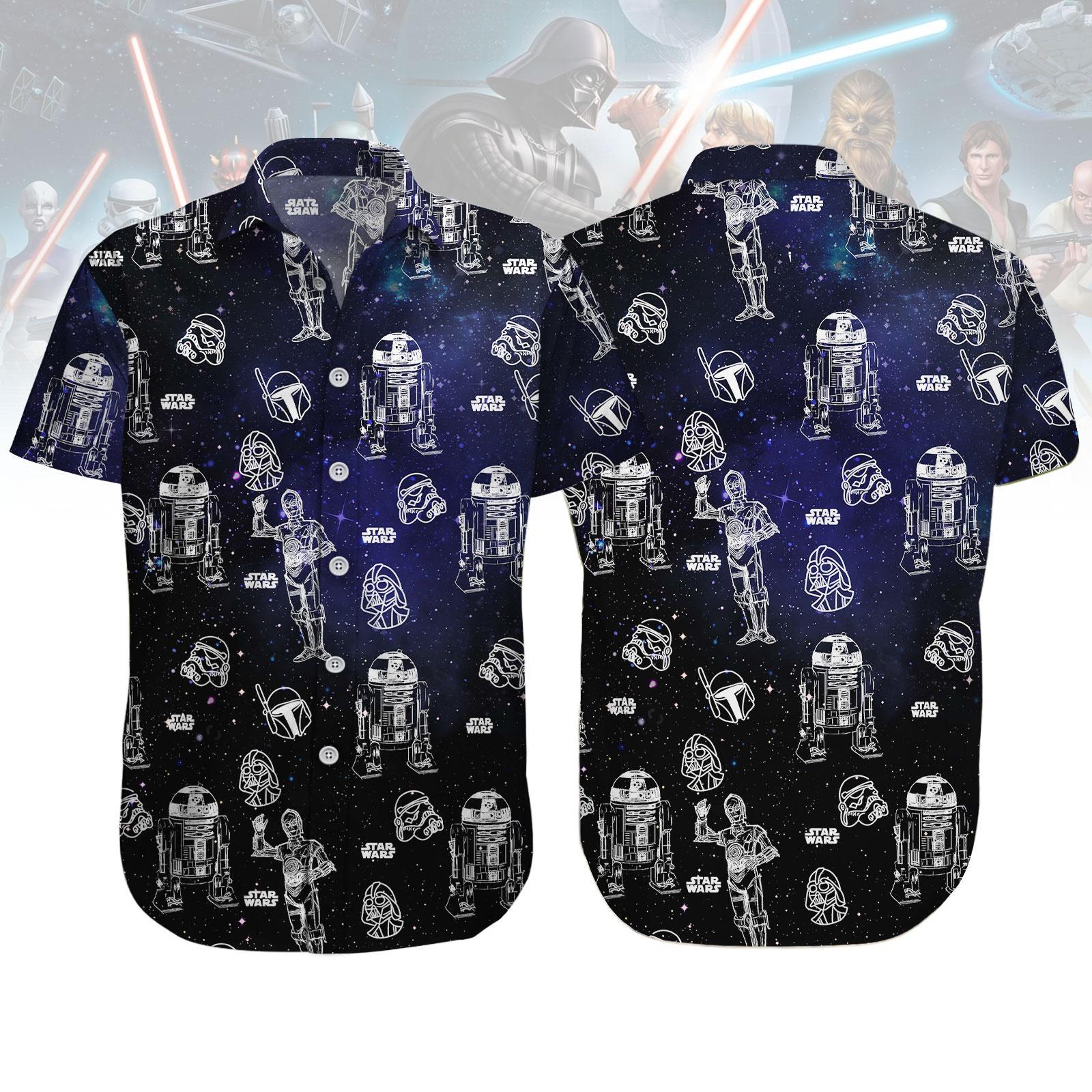 Darth Vader Star Wars Button Up DARC SPORT X STAR WARS X DARTH