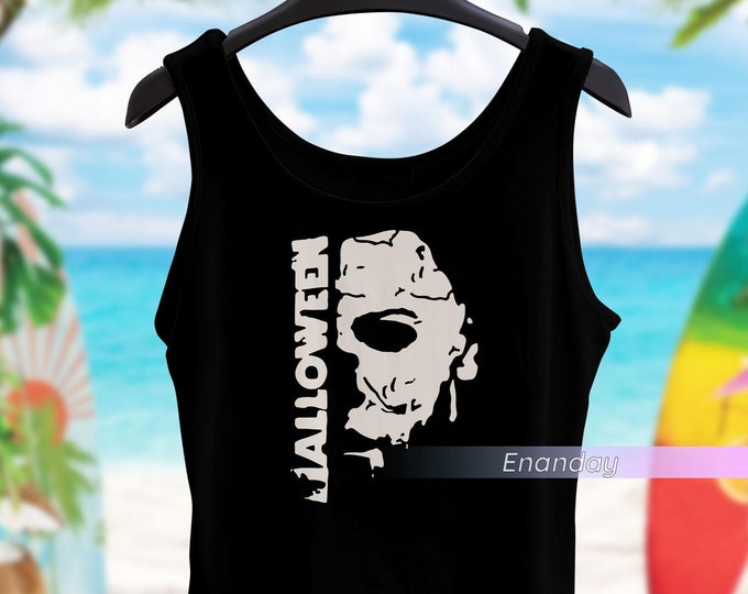 Halloween Crop Top, Michael Myers Crop Top, Vintage Spooky Crop Top