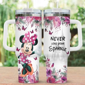 Minnie Mouse Tumbler 40oz, Tumbler For Women, Cute Minnie Tumbler, Disney Minnie Tumbler, Stainless Tumbler, Birthday Gift For Her