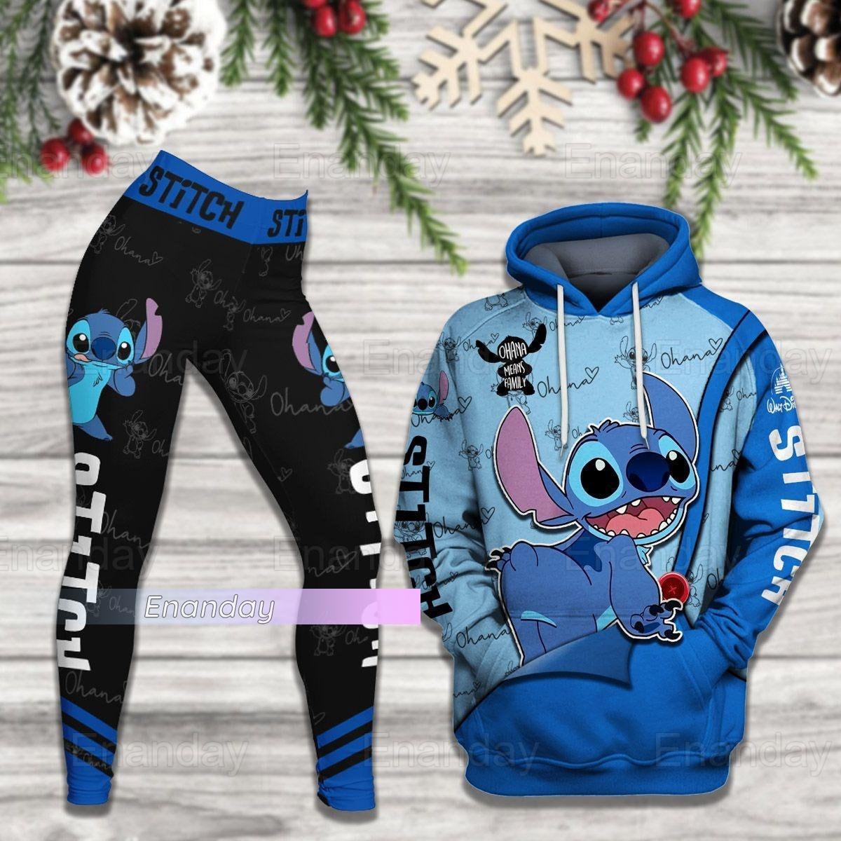 Stitch Ohana Leggings for Sale by ThompsonBeauty